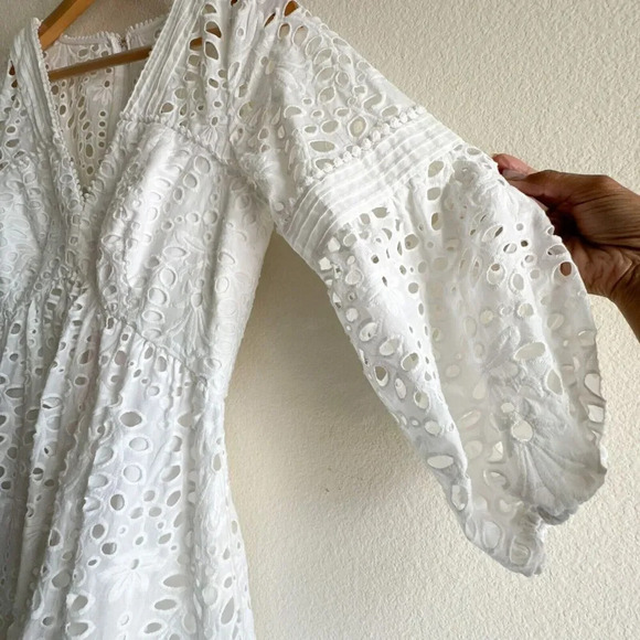Lilly Pulitzer New Lucinda Dress Resort White Petal Eyelet Size 6 - Picture 9 of 13